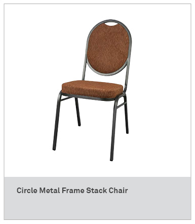 circle metal chair