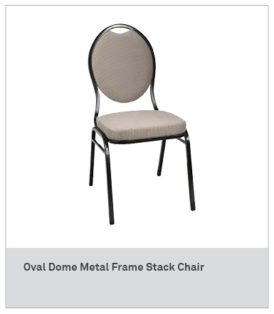 Oval Dome Metal Chair